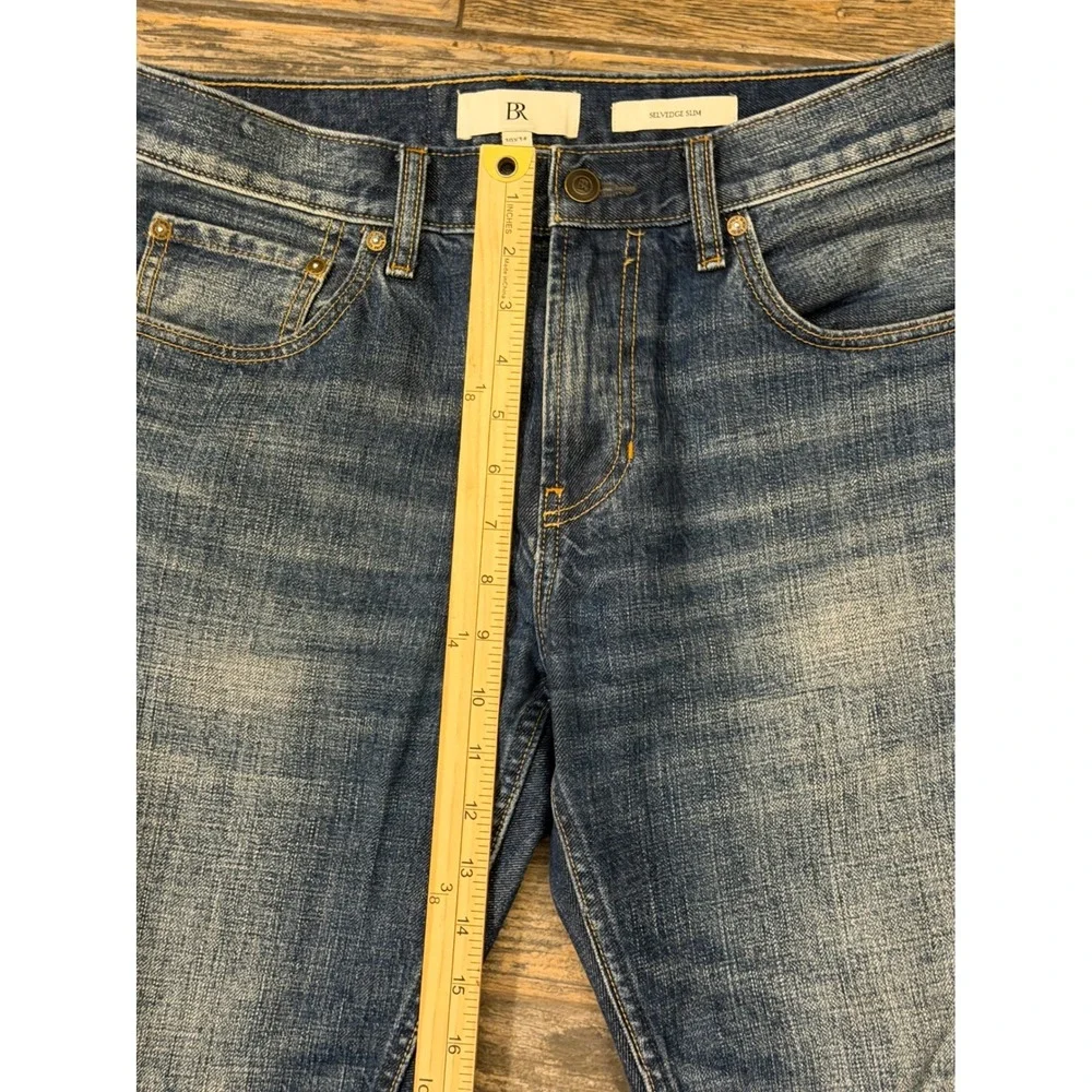 Banana‎ Republic Selvedge Slim Fit Jeans 30x34 Medium Wash Premium 100% Cotton